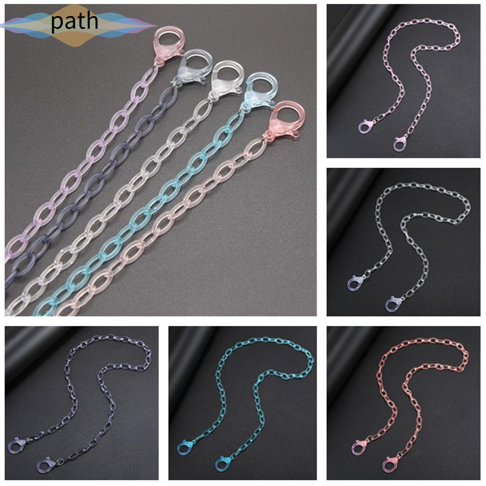 Dây đeo mắt kính bằng acrylic trong suốt màu kẹo