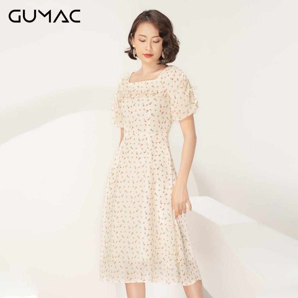 Đầm hoa rã đô bèo DA971 GUMAC