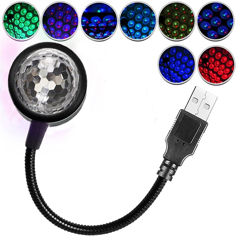 Đèn LED USB 9 Chế Độ Sáng Tạo Cho Nội Thất Xe Hơi