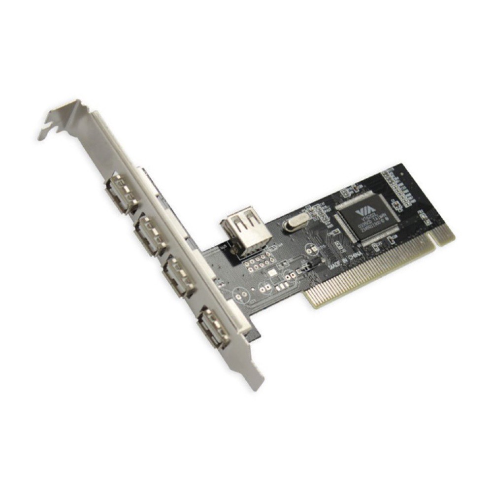 Card Mở Rộng 480mbps Pci Sang 4 + 1 Usb 2.0 Cho Máy Tính