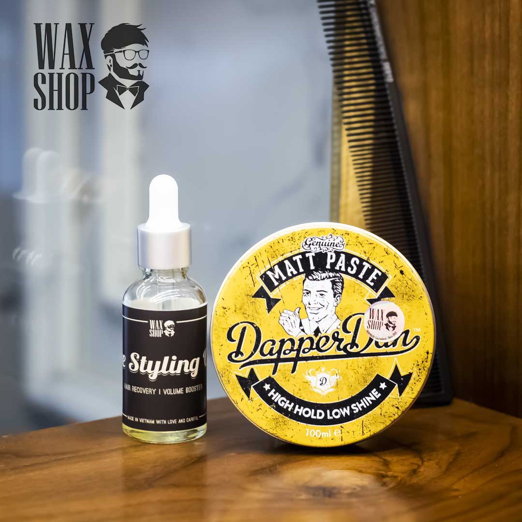 Sáp Vuốt Tóc Dapper Dan Matt Paste ⚡ [Chính Hãng] ⚡ Siêu Giữ Nếp Tóc tới 24 Tiếng, Tặng Kèm Pre-Styling Oil và Lược Sấy