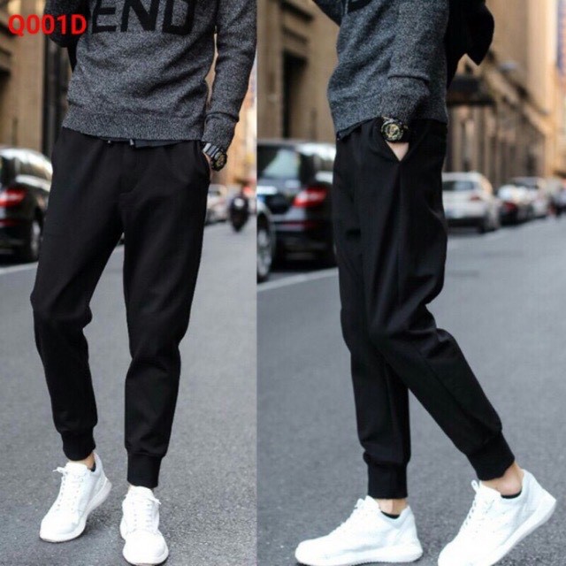 Quần jogger nam Gấu 194 TRƠN NAM - NỮ vải  dày dặn, co giãn - form slimfit | BigBuy360 - bigbuy360.vn