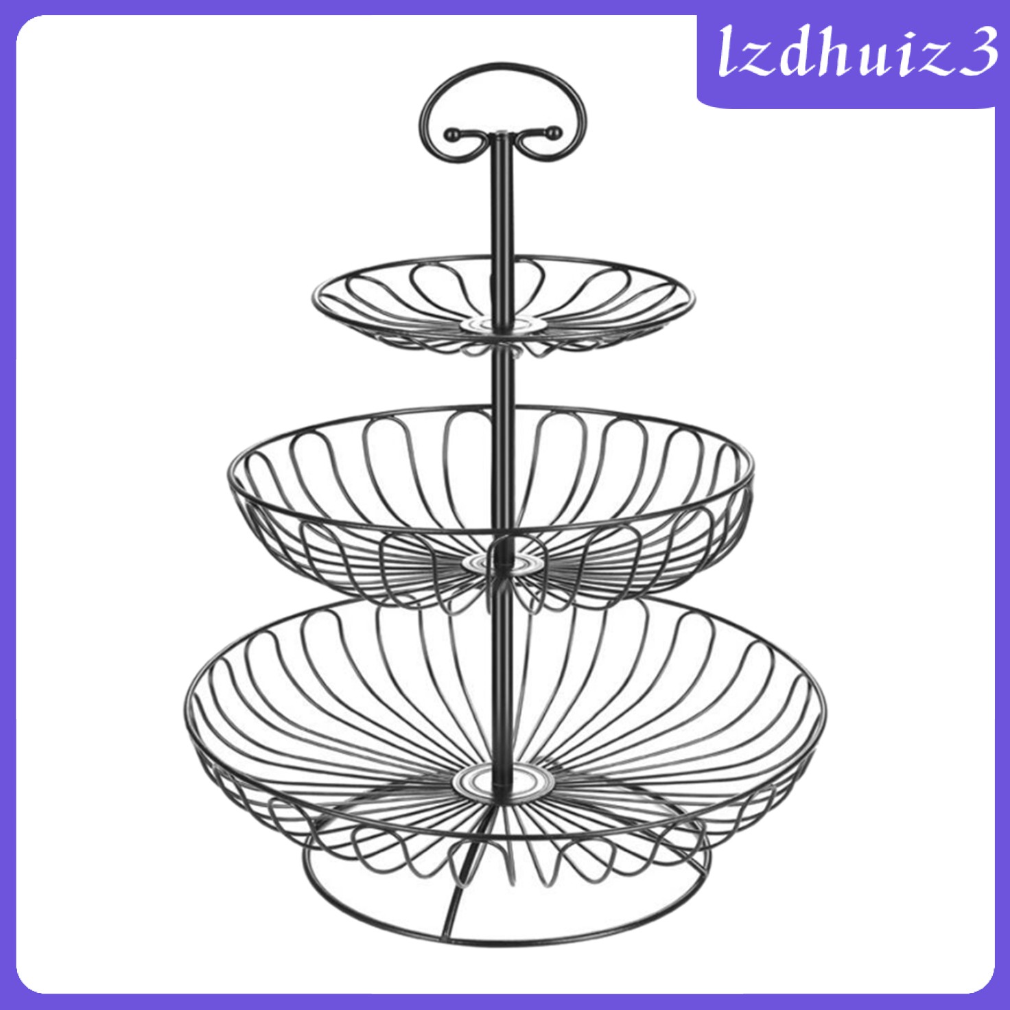 Rổ Để Trái Cây 3 Tầng Tiện Lợi Bằng Thép Không Gỉ 304