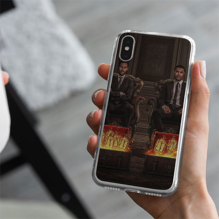 Ốp Lưng Bóng đá Euro cầu thủ Ronaldo vs Messi lịch lãm Iphone 5 đến Xs/Xs Max/11/11 Promax/12/12 Promax CHUFO121003