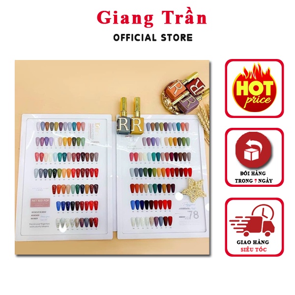 Set sơn móng tay 78 màu sang chảnh đồ nail cao cấp cho mọi tiệm nails