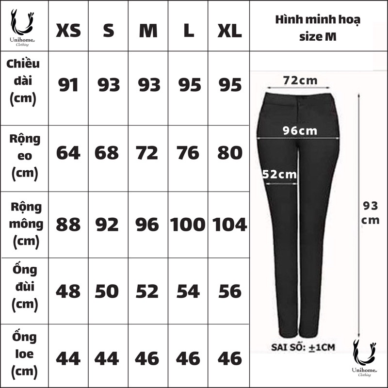 Quần Ống Loe Nữ Cạp Lưng Cao 2 Túi Chất Vải Thun Umi Cao Cấp Co Giãn 4 Chiều Siêu Tôn Dáng Che Khuyết Điểm