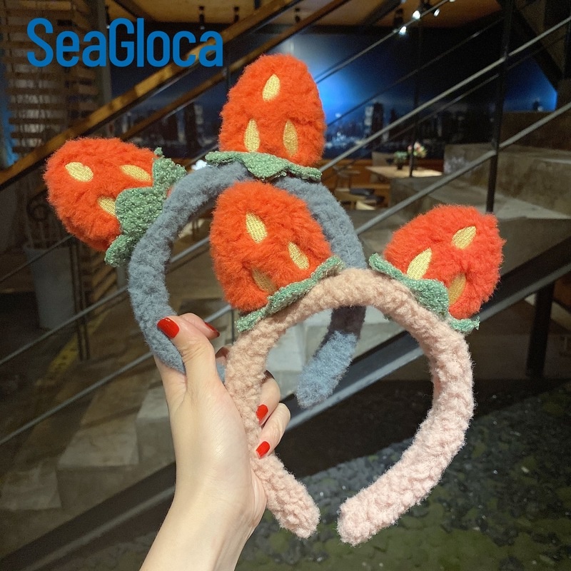 Cài tóc Seagloca đính quả dâu phong cách Hàn Quốc dễ thương cho nữ