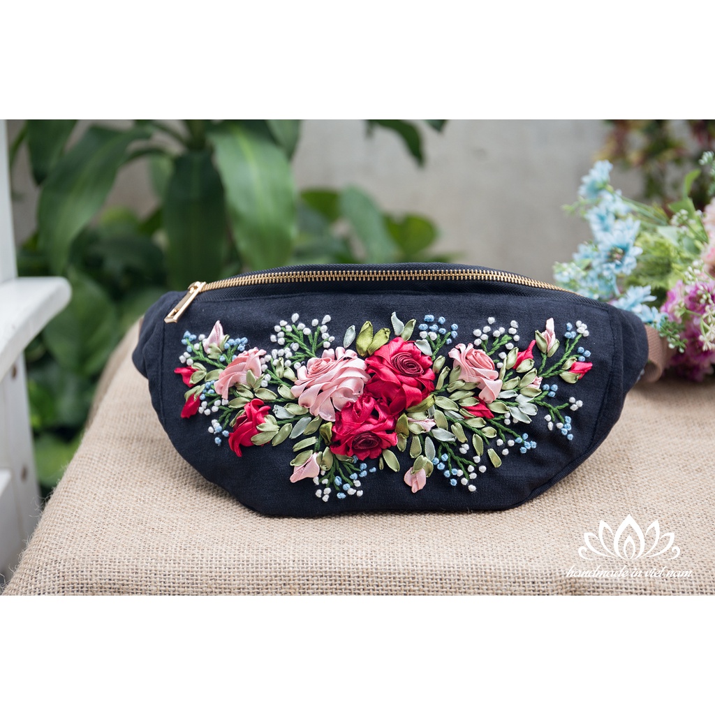 Túi bao tử thêu ruy băng mới lạ, quà tặng siêu độc