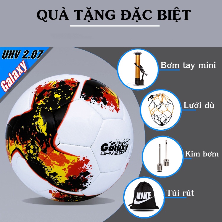 Bóng Đá Động Lực Thi Đấu V League UHV 2.07 Galaxy, Trái Banh Da Chính Hãng Tiêu Chuẩn FIFA QUALITY PRO