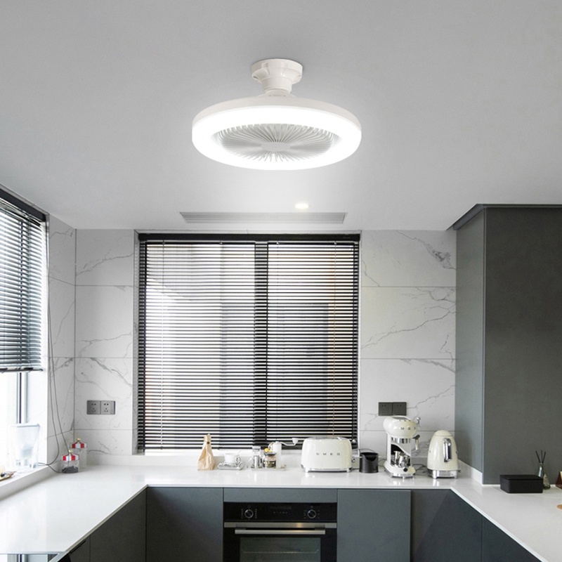 Đèn Trần 30W Chuyển Đổi 2 Trong 1 Từ Quạt E27 B22 Sang E27 Có Thể Điều Chỉnh 3 Màu Tiện Dụng