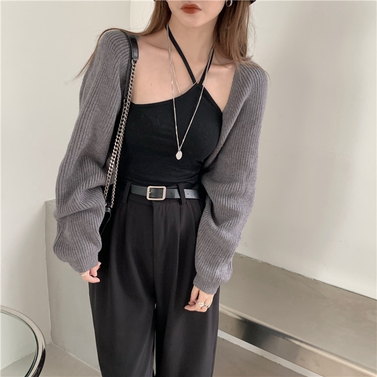 Áo cardigan SUXI dệt kim tay dài cổ điển thời trang mùa thu cho nữ