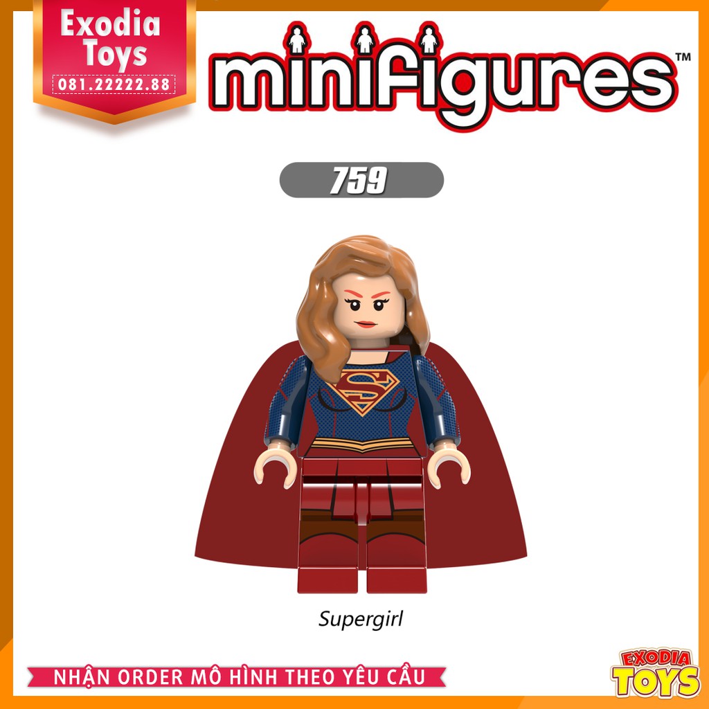 Xếp hình Minifigure Nhân vật siêu anh hùng vũ trụ DC Comics - Đồ chơi lắp ghép sáng tạo - XINH X0179