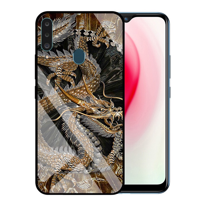 &quot;Ốp lưng Samsung A20s &quot; Mặt kính 3D sang trọng_Không Nhòe, Không Phai Hình ( Tim shop )