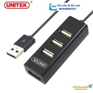Hub USB 2.0 1 ra 4 cổng dây dài 80cm UNITEK Y-2140