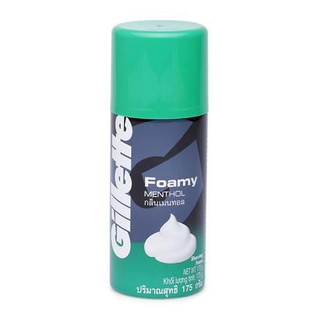 Gillette Foamy Menthol Bọt Cạo Râu Hương Bạc Hà (175g)