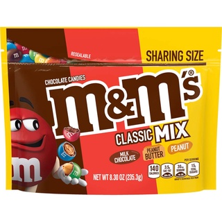 Kẹo M&M Mỹ Túi Zip Kéo Sharing Size (235.3G)