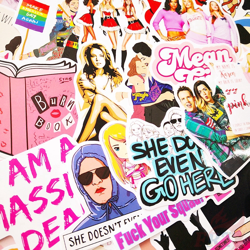 ❉ Mean Girls Stickers ❉ 35Pcs/Set Campus Youth Movie Fashion DIY Doodle Decals Stickers
