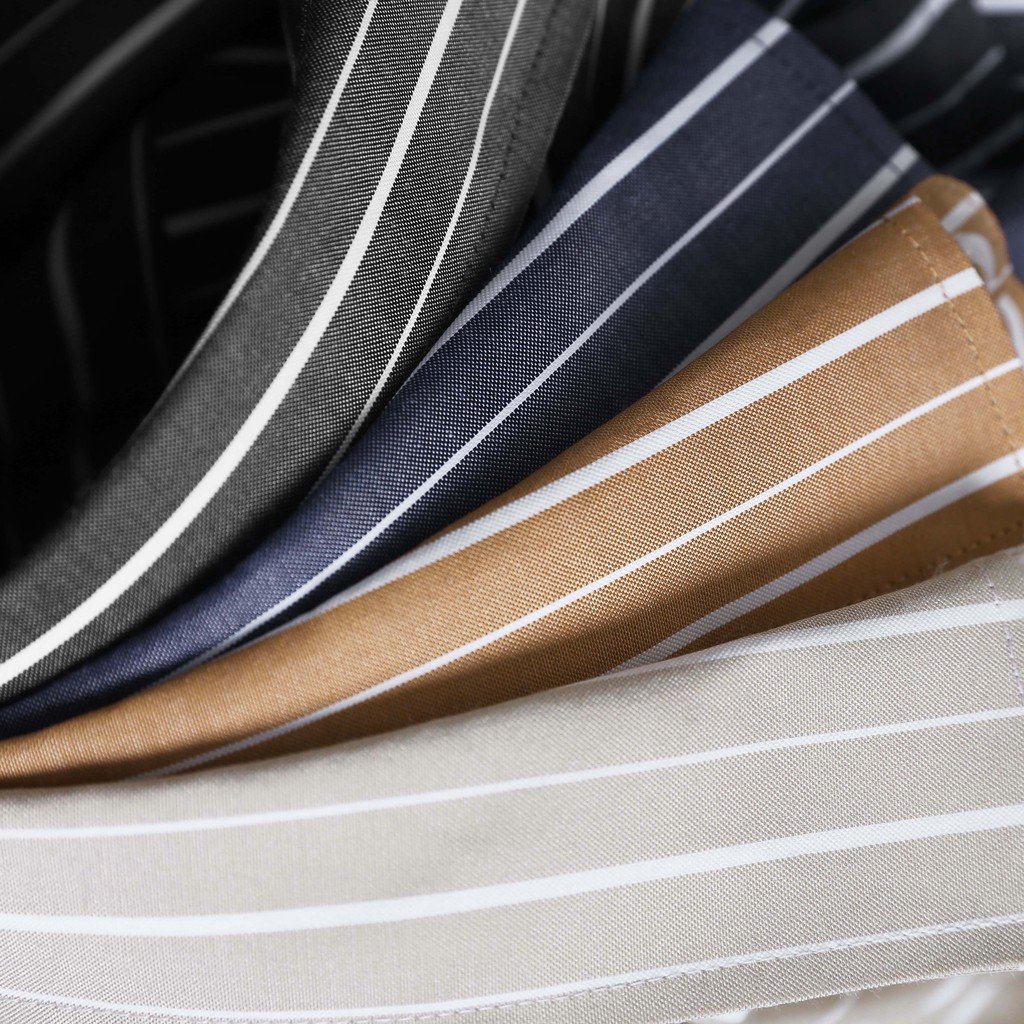 Áo Sơmi Nam CEFFYLO kẻ sọc vải Cotton họa tiết sọc lịch lãm Co giãn nhẹ | BigBuy360 - bigbuy360.vn