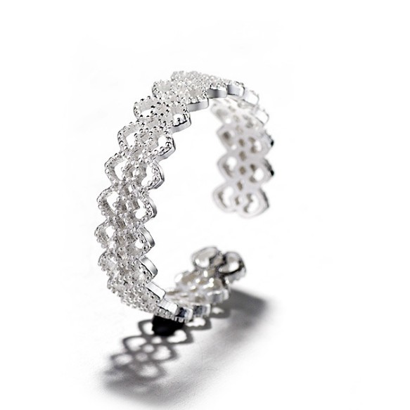 Nhẫn bạc nữ S925 thời trang cho nữ N2454 Bảo Ngọc Jewelry