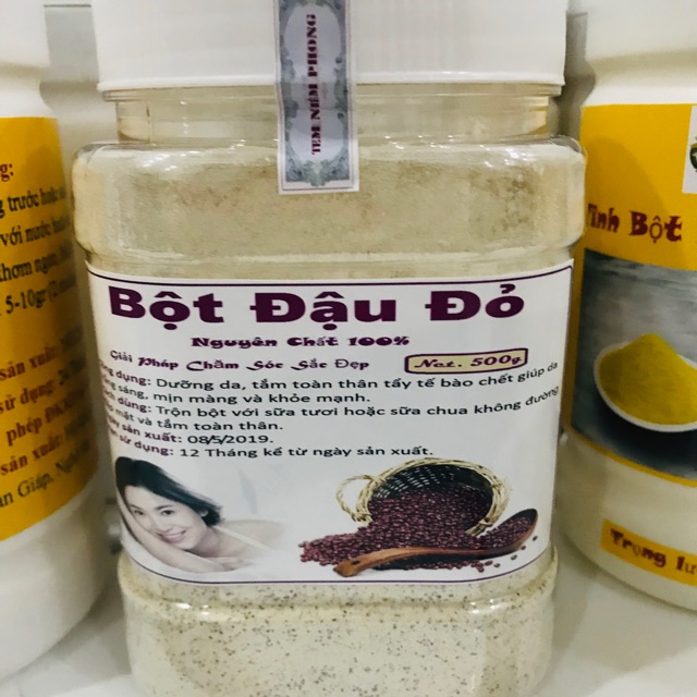 500g BỘT ĐẬU ĐỎ SẠCH CHUẨN ORGANIC LOẠI NHẤT HOMMADE