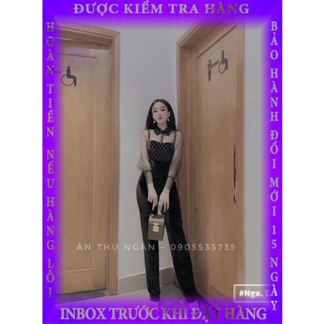 JUM NHUNG DÀI PHỐI TAY LƯỚI CÓ CỔ dongthao