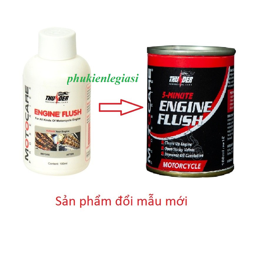 Dung dịch súc nhớt rửa động cơ xe máy Thunder Engine Flush 80ml
