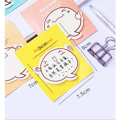 Tập giấy note ghi chú Memo paper 🍀 Clovershop68 🍀