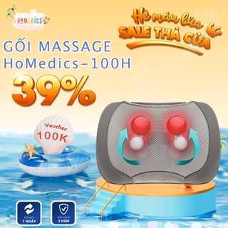 Gối massage đa năng Homedics SP-100H-GB của nhà HT Beauty sử dụng công nghệ massage Shiatsu 3D kèm nhiệt rung
