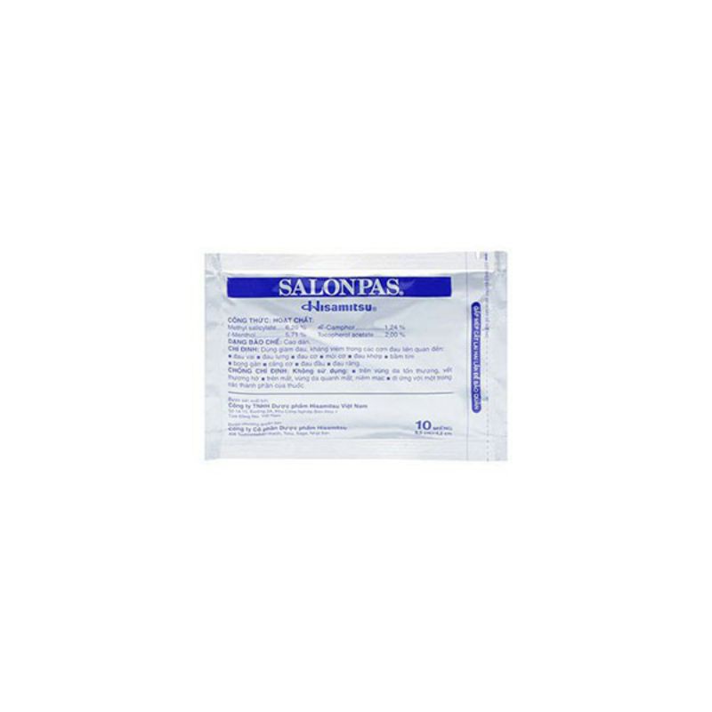 Cao Dán SalonPas- Miếng dán Giảm đau- Hộp 20 miếng