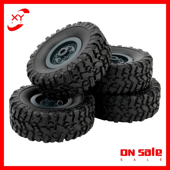 Bộ 4 Bánh Xe Cho Xe Tải Quân Đội 1/16 WPL B14 C24 FY001 FY002 FY003