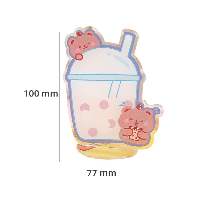 Bảng nhựa acrylic trong suốt xóa được để bàn nhiều hình dạng dễ thương