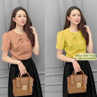 Áo kiểu phối nơ siêu xinh