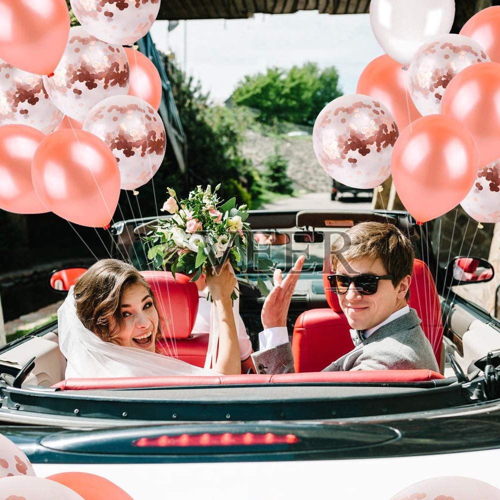 Bộ bóng bay màu vàng hồng chữ BRIDE TO BE dùng trang trí tiệc tiện dụng