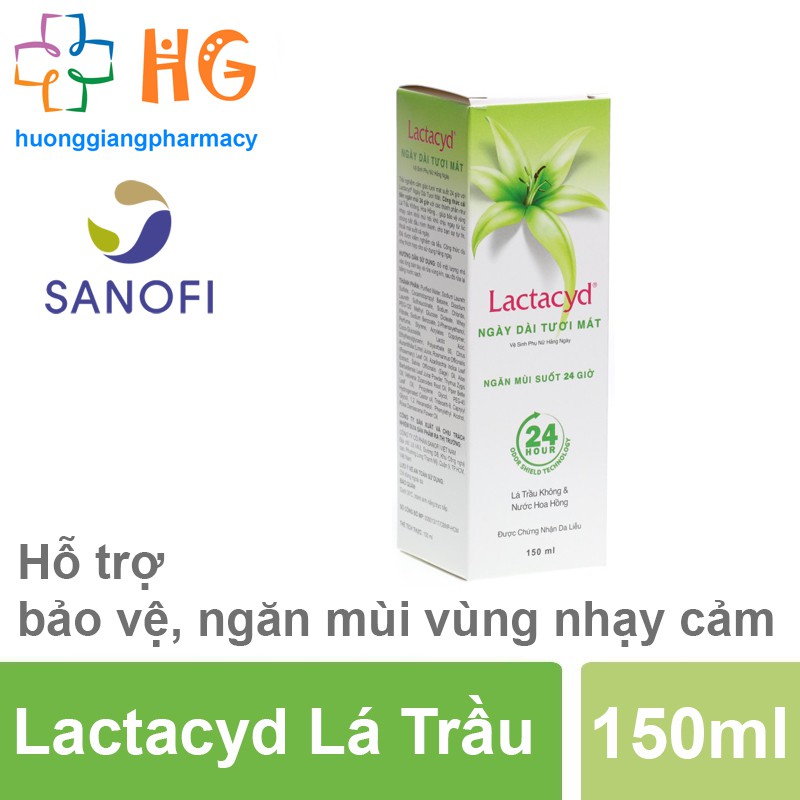 Dung dịch vệ sinh phụ nữ Lactacyd lá trầu (Chai 150ml)