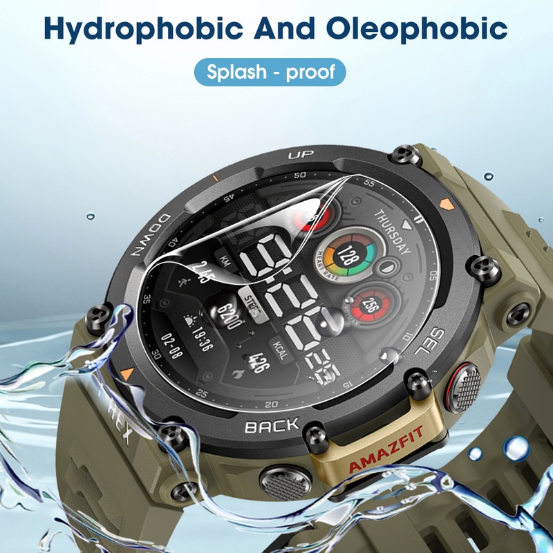 Miếng Dán Màn Hình Bằng TPU Hydrogel Mềm Chống Trầy Cho Đồng Hồ Thông Minh Amazfit T-REX 2 / Smart Watch
