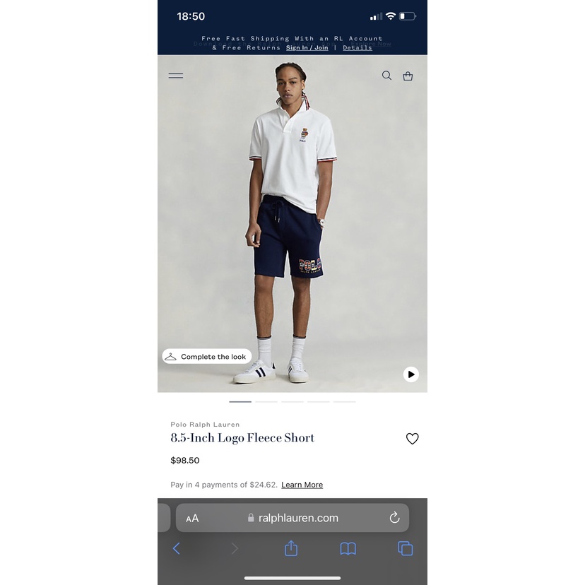 Quần SHort Polo Ralplauren Cotton!