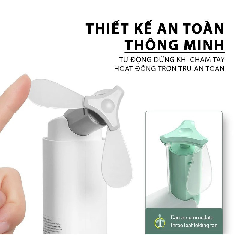 Quạt Mini Cầm Tay Tích Điện Chính Hãng BASEUS Square Portable Chống Ồn 2 Mực Gió Kiêm Sạc Dự Phòng 2000Mah NJOYSHOP