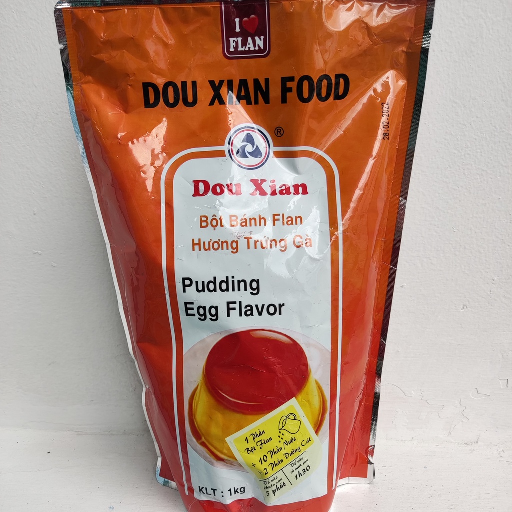 Bột pudding DouXian gói 50g - 8 mùi vị thơm ngon, dai mềm mịn, dễ nấu