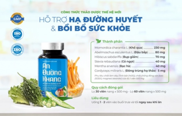 An Đường Khang - Viên uống hỗ trợ hạ đường huyết