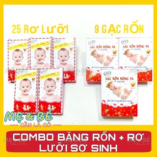 COMBO 3 HỘP BĂNG RỐN+5 HỘP RƠ LƯỠI ĐÔNG FA