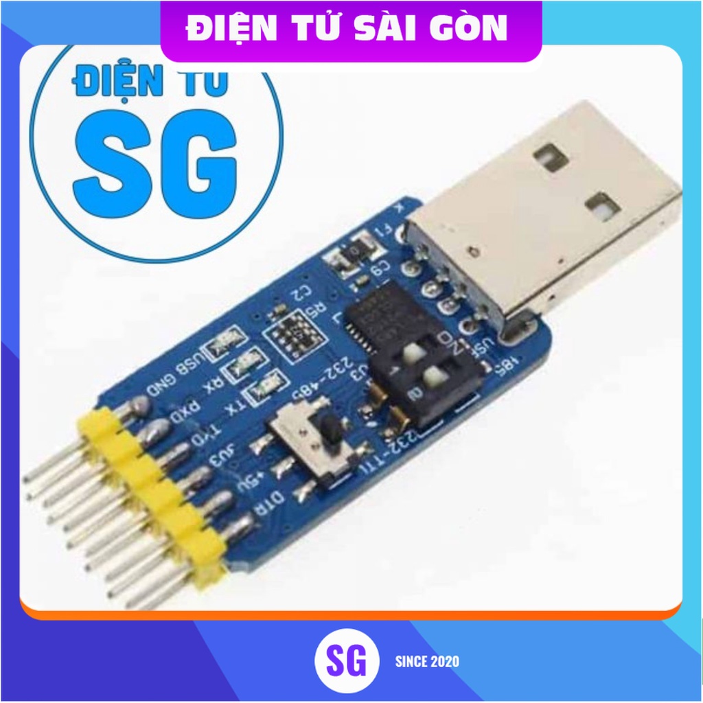 Mạch Chuyển Tín Hiệu 6 Chức Năng USB to TTL UART RS232 RS485