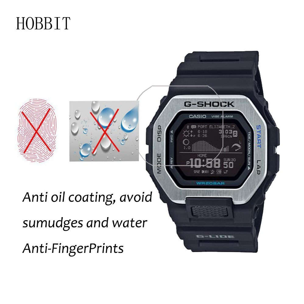 Set 3 Miếng Dán Bảo Vệ Màn Hình Chống Sốc Nano 5h Mạnh Mẽ Dành Cho Đồng Hồ Casio G-Shock Gbx-100 1pr 2pr 7pr