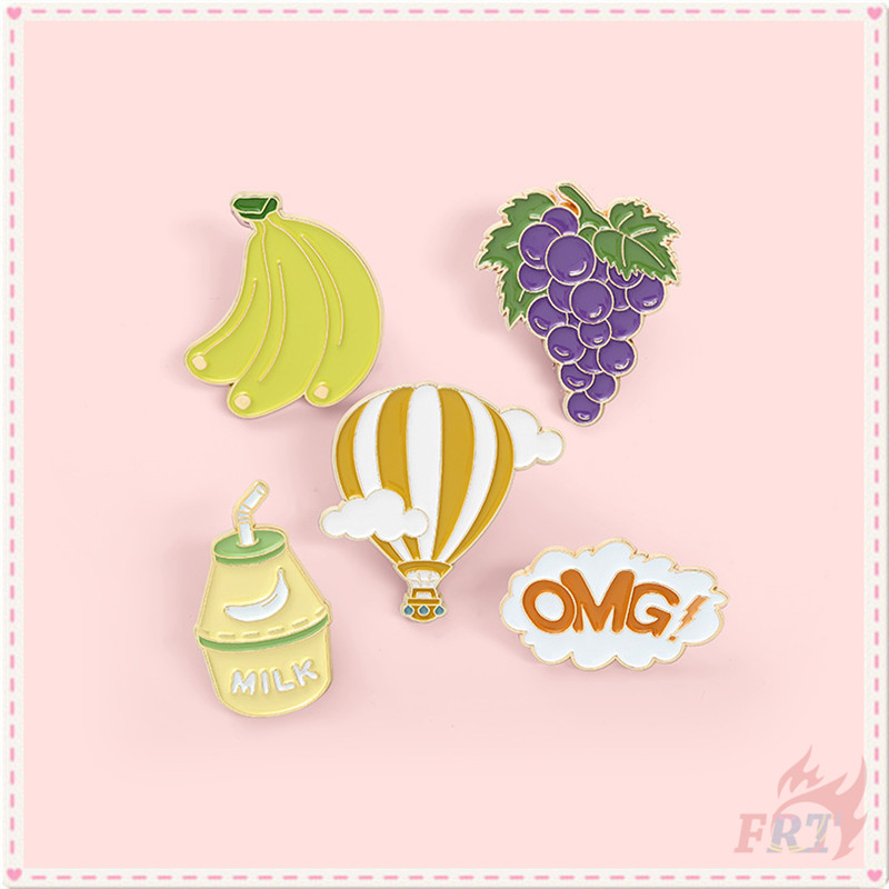 ★ Ins：Leisure Time - Grape / Banana / Milk / Balloon / OMG！Brooches ★ 1Pc Enamel Pins Backpack Button Badge Brooch