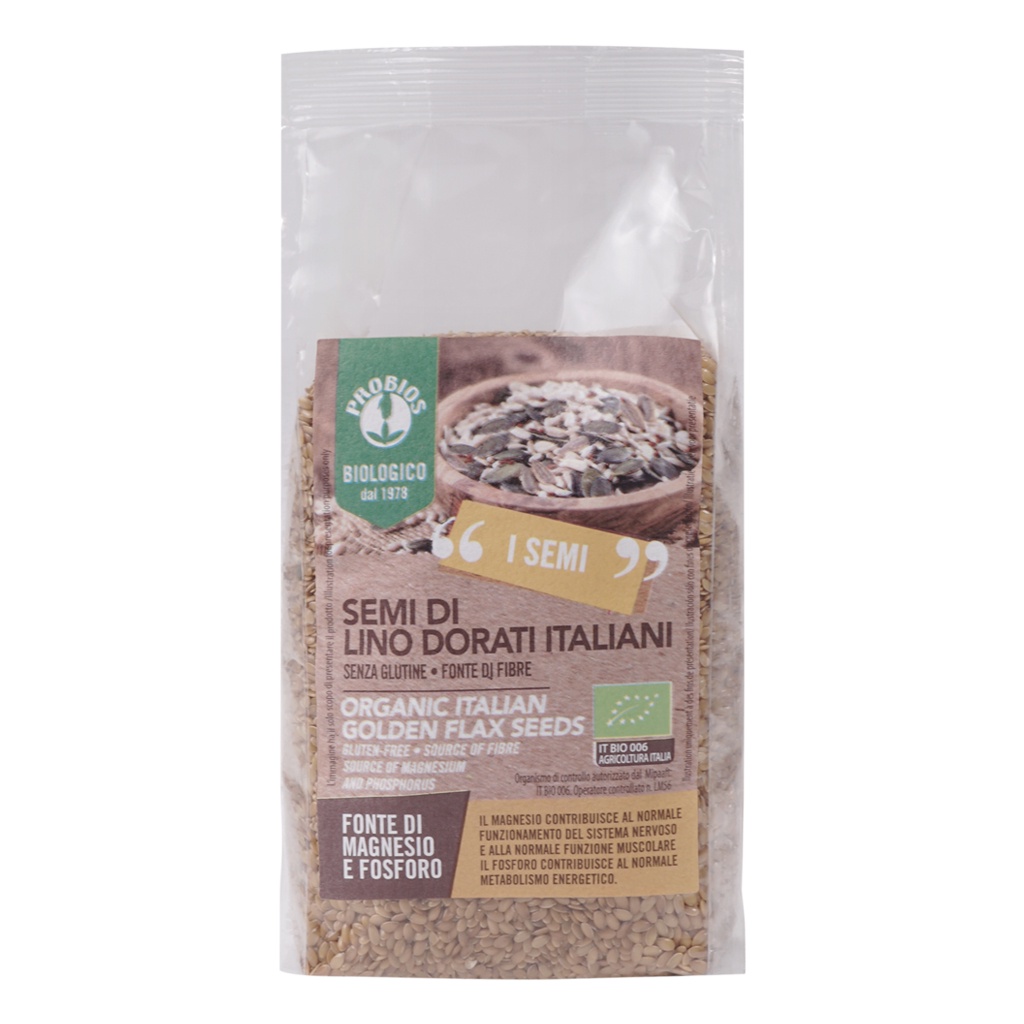 Hạt Lanh Vàng Hữu Cơ ProBios 500g - Organic Italian Golden Flax Seeds - Date: 15/10/2022 - Nhà Hữu Cơ