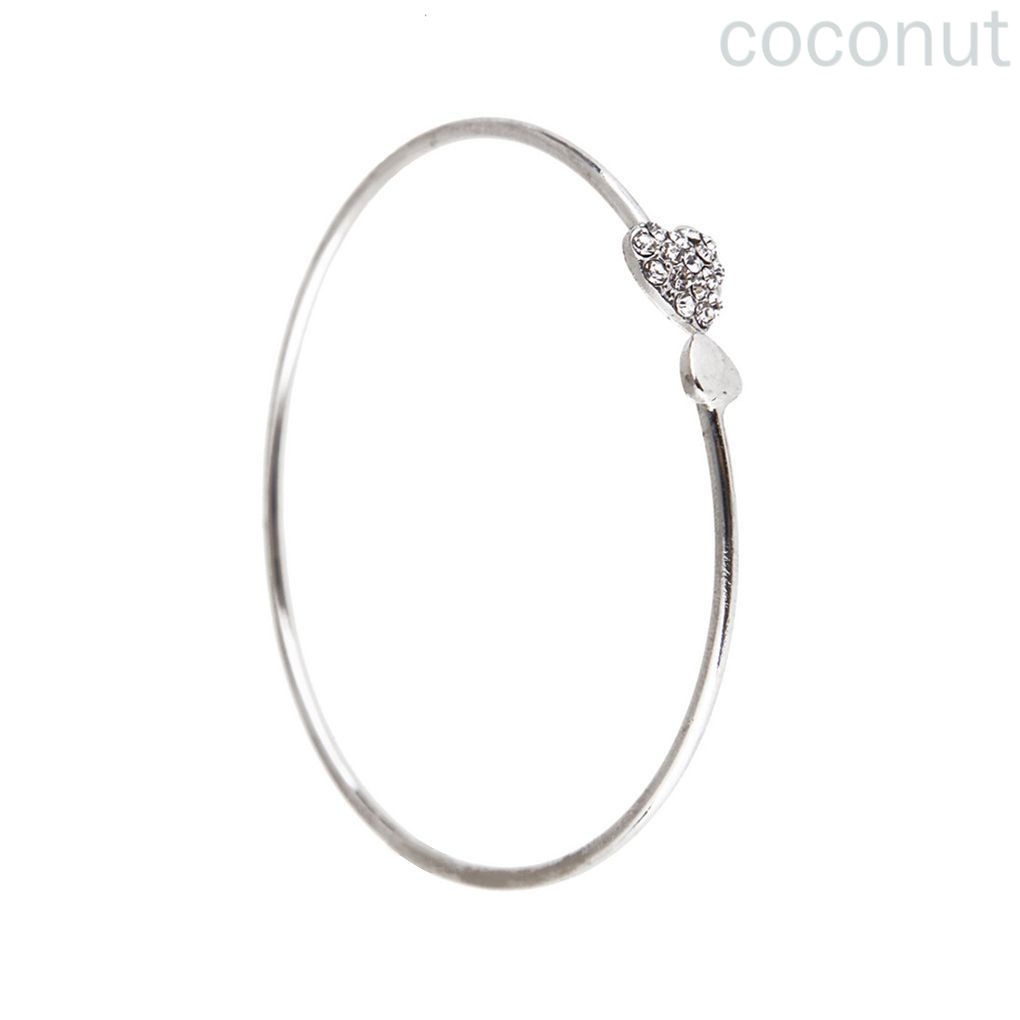 Vòng Tay Hình Trái Tim Đôi Đính Đá Lấp Lánh