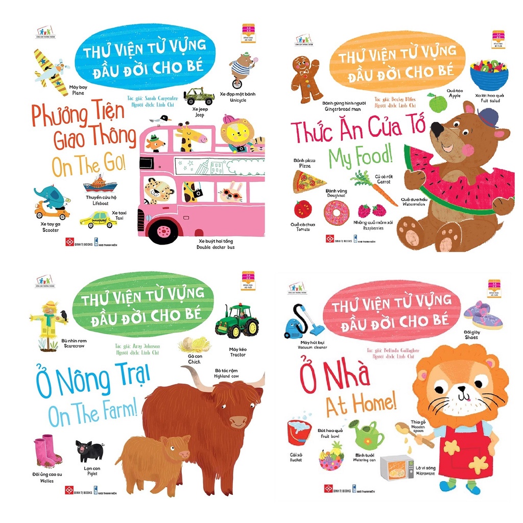 Sách Cùng Con Trưởng Thành - Thư Viện Từ Vựng Đầu Đời Cho Bé - Chọn Lẻ