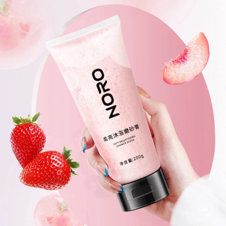 Tẩy da chết toàn thân Noro chiết xuất trái cây Soft Brightening Shower Scrub 200g NTTBC1 | BigBuy360 - bigbuy360.vn