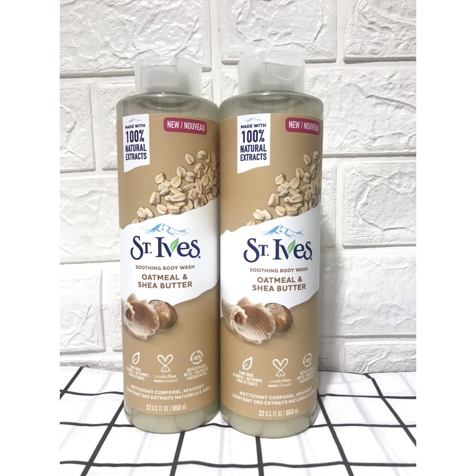 Combo 2 chai Sữa tắm dưỡng da St.Ives  650ml