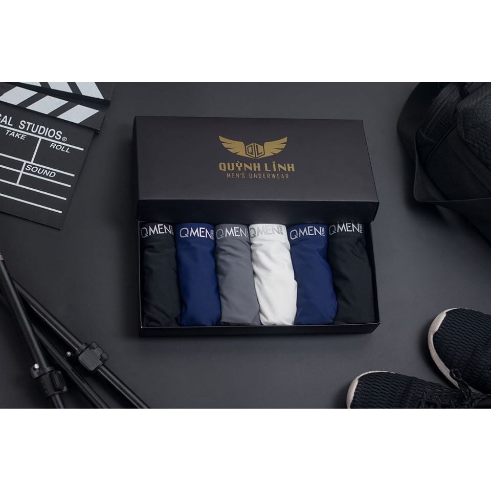 Quần Lót Nam Đùi Thun Lạnh Không Đường May Không Viền QMEN- SET 3 CHIÊC