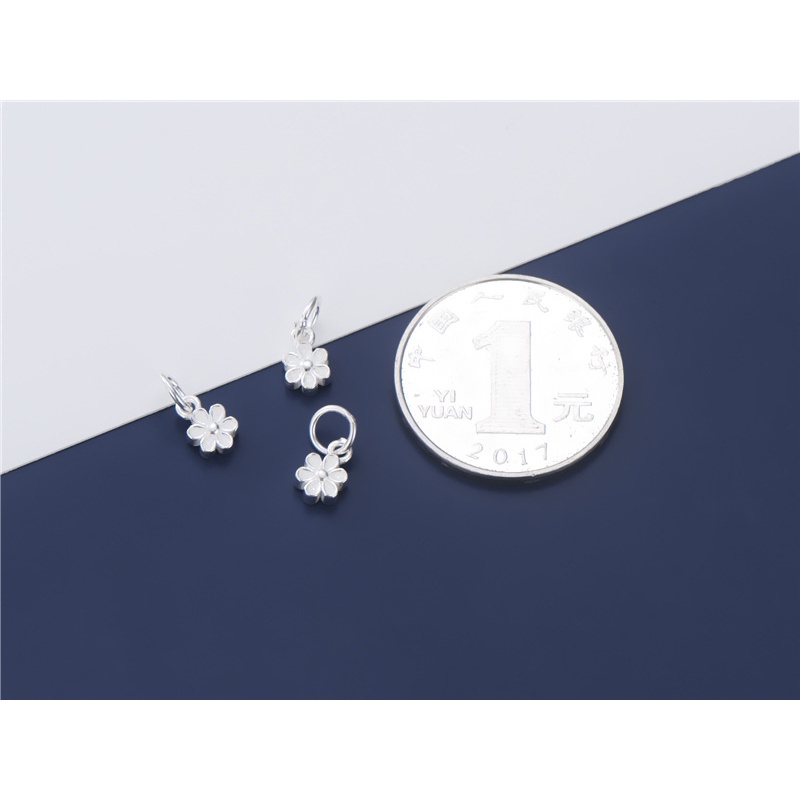 Mặt Dây Chuyền Bạc 925 Hình Hoa Nhỏ Xinh Xắn